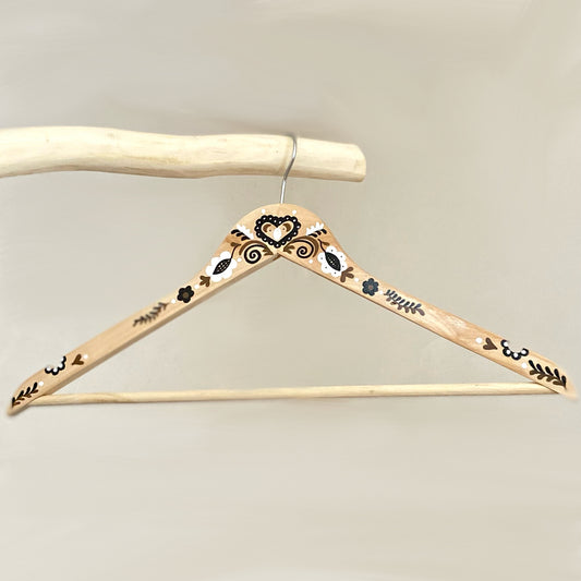 Ramínko folklor - dřevo, hnědá