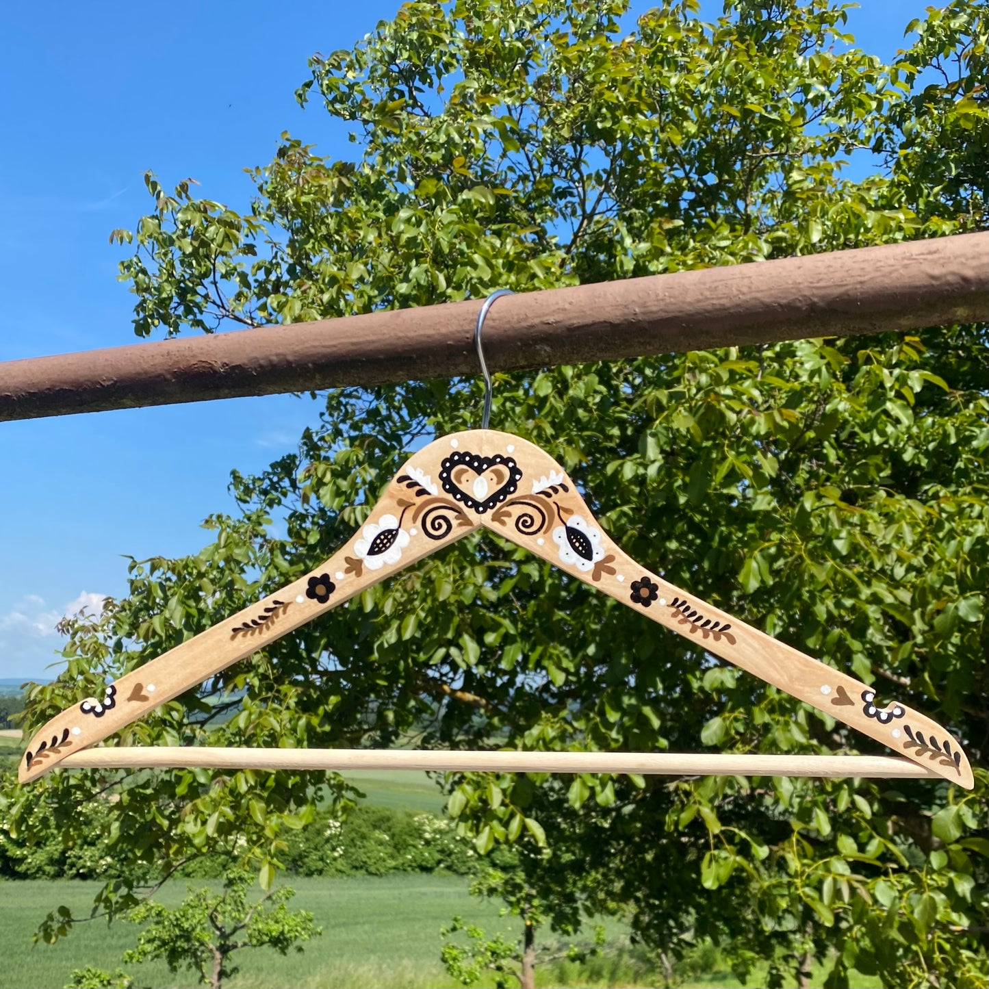 Ramínko folklor - dřevo, hnědá